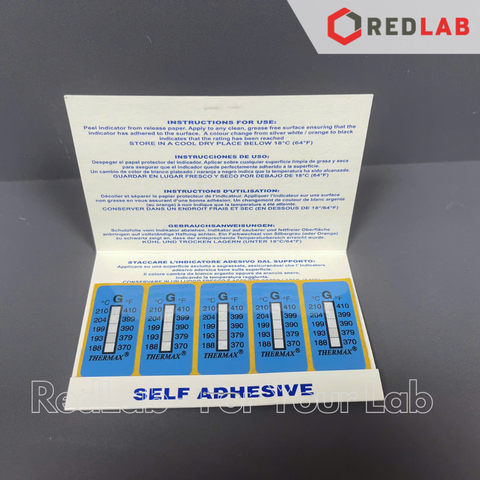 Dụng cụ kiểm tra nhiệt độ Thermax hãng TMC 5 level, range A B C D E F G H I (pack 10 temperature strips) có VAT