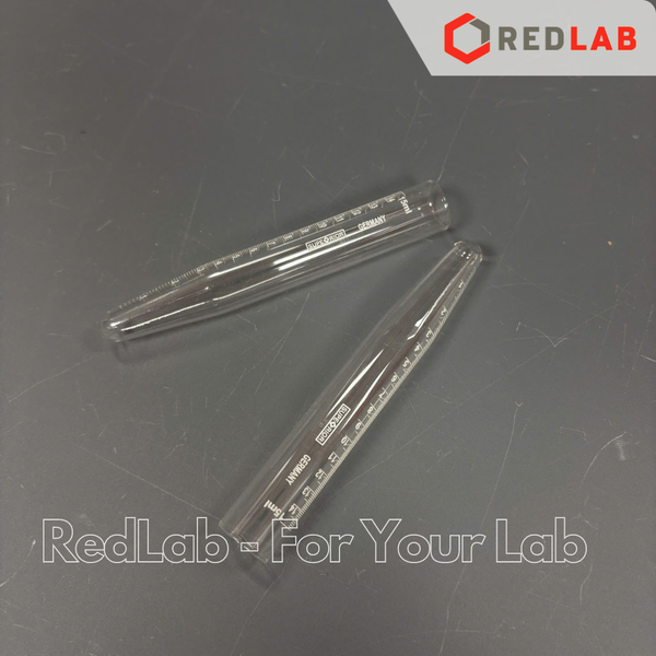 Ống ly tâm thủy tinh 15ml MARIENFELD 3900022, đường kính 16.5mm dài 113mm glass centrifuge tube, có VAT