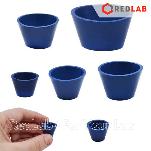 Bộ nút cao su 7 kích cỡ EISCO CH0421, đệm cao su xếp chồng dùng cho phễu lọc sứ, bộ lọc vi sinh chân không, có VAT