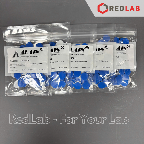 Septa 17mm Silicone trắng / PTFE xanh ALAIN 18-SP1001 dùng cho nắp vặn