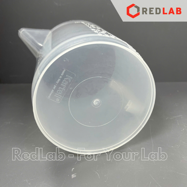 Ca nhựa PP có quai KARTELL chia vạch nổi trắng, dáng thấp 500 1000 2000 3000 5000 ml, Measuring Jugs short form, có VAT