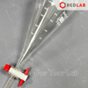 Phễu chiết quả lê BIOHALL khóa nhựa PTFE 50 100 250 500 1000 2000 ml, bình lắng gạn thủy tinh boro 3.3, vạch trắng, có VAT