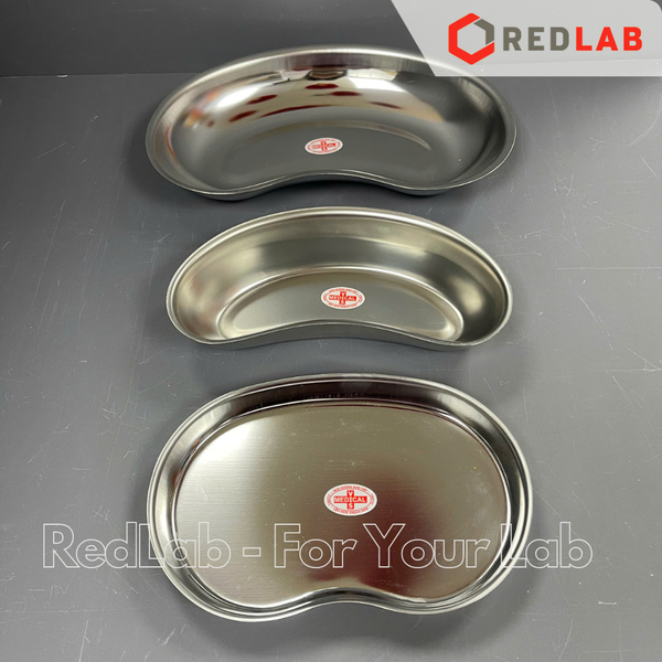 Khay đậu inox cạn / sâu 200 400 800 ml (nhỏ trung lớn) dùng đựng mẫu, dụng cụ trong lab thí nghiệm, có VAT