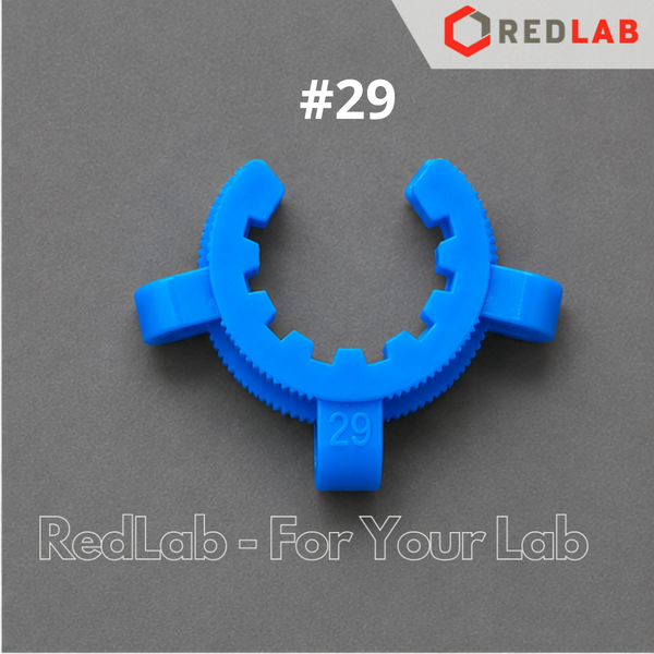 Kẹp cổ nhựa GENLAB # 10 12 14 19 24 29 34 40 45, giữ cố định cổ nhám, các kết nối thủy tinh trong thí nghiệm, có VAT