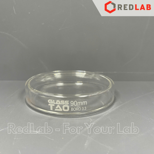 Đĩa petri trắng GlassTAO 90x15mm 100x15mm (gồm đĩa và nắp) dùng cho thí nghiệm vi sinh, có VAT