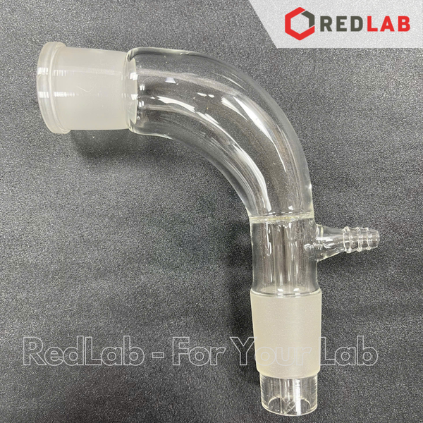 Co sừng bò BIOHALL 1 đầu nhám 29/32, 2 đầu nhám, 2 đầu nhám có hút chân không, adapter hệ chưng cất, thí nghiệm, có VAT