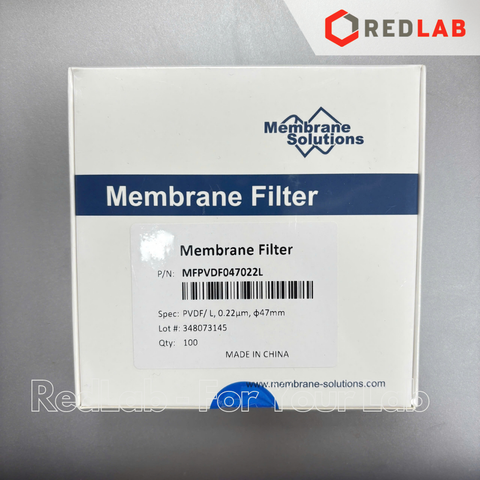 [Hộp 100 tờ] Màng lọc vi sinh PVDF 47mm MEMBRANE SOLUTIONS lỗ lọc 0.22 / 0.45 / 0.8 um, membrane filter, có VAT