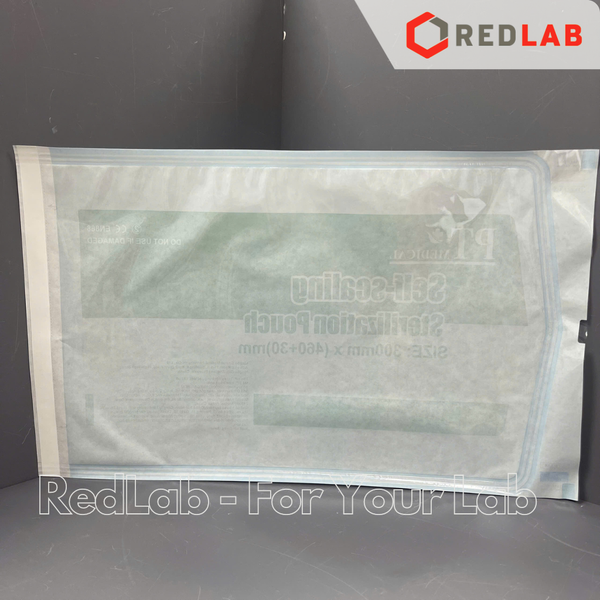Túi hấp autoclave cắt sẵn tự dán PT Medical 5.7x10 9x23 13.5x25.5 19x33 25x37 30x46 +3 cm (hộp 200 cái), có VAT