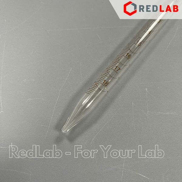 Pipet thẳng chia vạch loại dài GENLAB 0.1 0.2 0.5 1 2 5 10 15 20 25 50 ml, ống hút thủy tinh thí nghiệm, có VAT