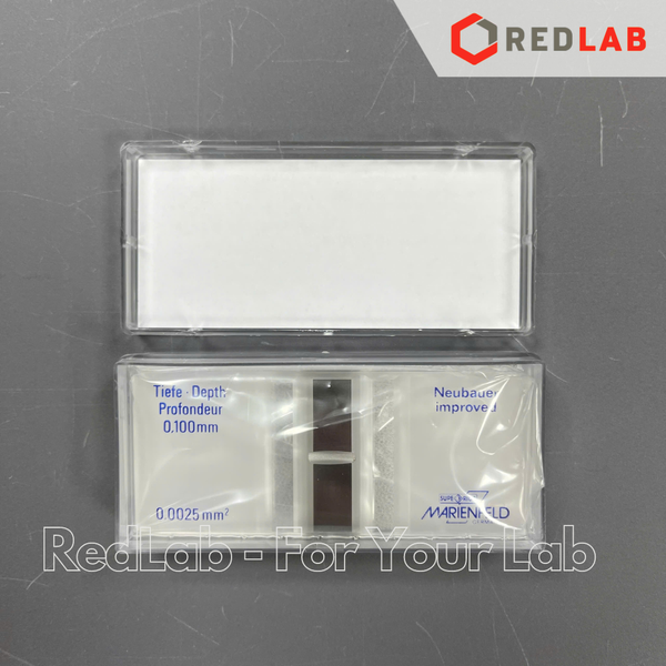 Buồng đếm tế bào thủy tinh Neubauer improved (cải tiến) tráng bạc (bright line) MARIENFELD 0610030, có VAT