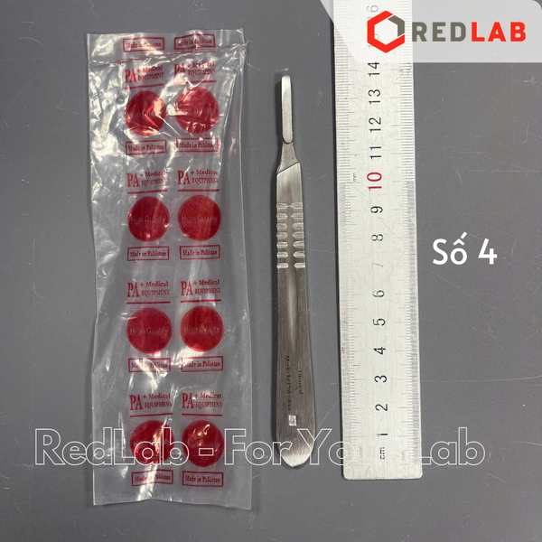 Cán dao mổ phẫu thuật Pakistan số 3 4 7, dùng trong lab thí nghiệm, có VAT