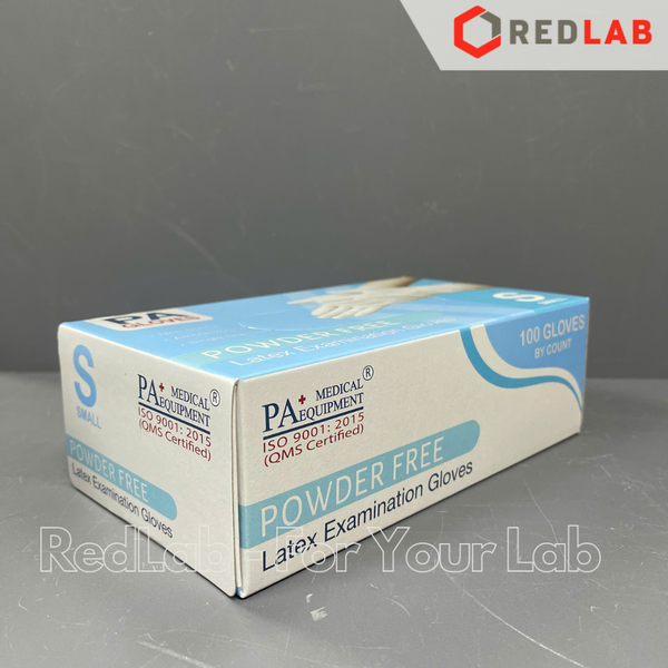 [Hộp 50 đôi] Găng tay cao su latex Không bột PA Gloves size S M L dùng trong thí nghiệm, có VAT