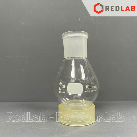 Bình cô quay chân không DURAN 100 250 500 1000 ml - 29/32, Evaporating flask with ground joint, pear shape, có VAT