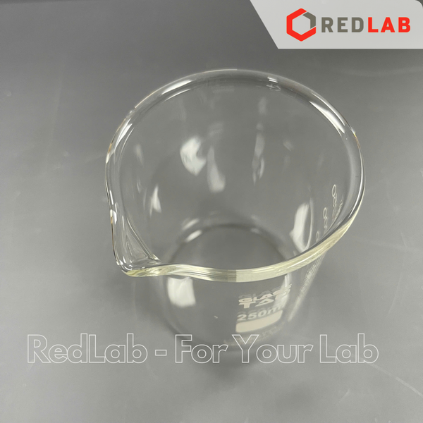 Cốc đốt thủy tinh thấp thành GlassTAO 50 100 150 250 600 ml 1 2 3 5 10 L, beaker thí nghiệm có mỏ, chịu nhiệt, có VAT