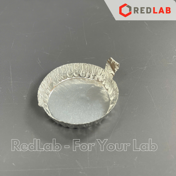 Đĩa cân nhôm có tay cầm ISOLAB Ø 49 60 66 mm (hộp 100 cái) dùng cho cân cân sấy ẩm, weighing dish, có VAT