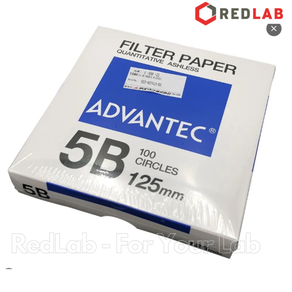 Giấy lọc định lượng 5B ADVANTEC Grade No. 5B ashless quantitative filter paper (hộp 100 tờ) có VAT