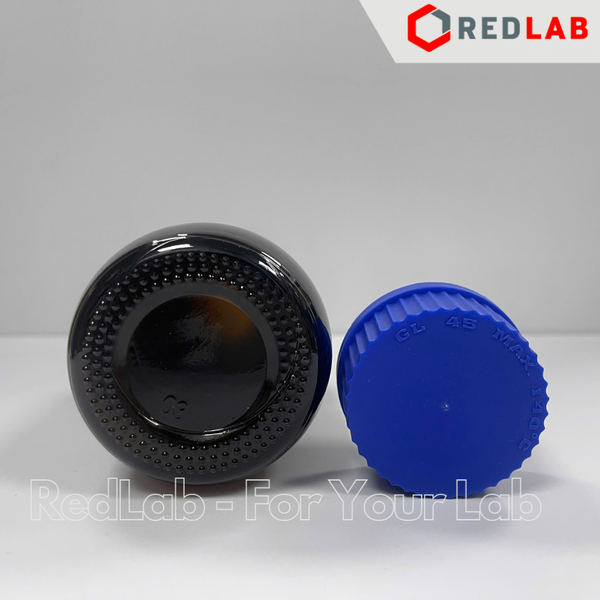 Chai trung tính nâu nắp vặn xanh GlassTAO 50 100 250 500 1000 2000 ml, đựng mẫu thí nghiệm kị sáng, có VAT