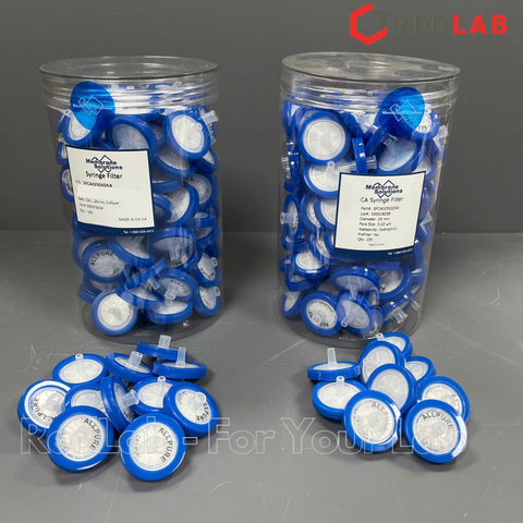 Đầu lọc sắc ký CA ưa nước MEMBRANE SOLUTIONS 25mm lỗ lọc 0.22um / 0.45um, hydrophilic syringe filter, có VAT