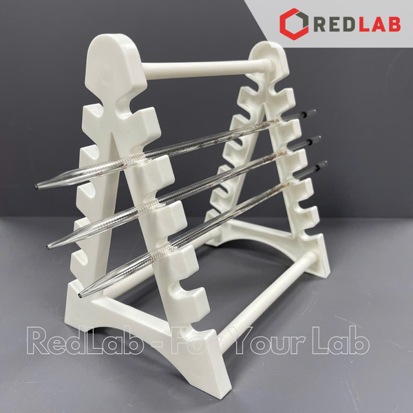 Giá đỡ pipet ngang 12 vị trí ONELAB kệ nhựa đựng pipet thẳng, pipet bầu thí nghiệm, có VAT