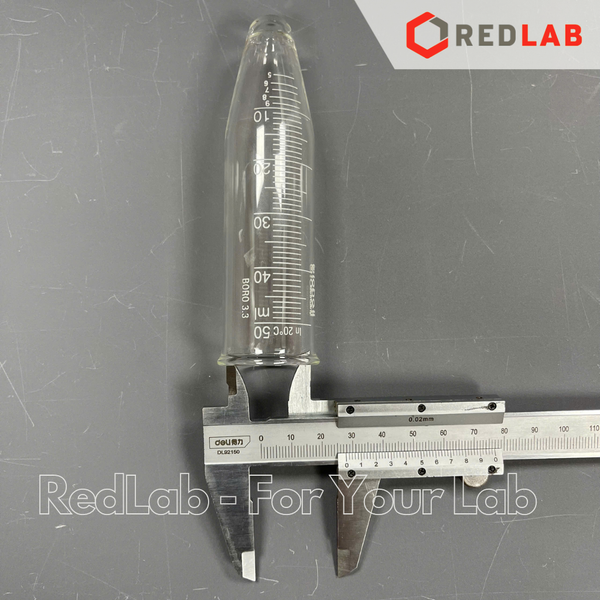 Ống ly tâm thủy tinh đáy nhọn BIOHALL 15ml 50ml (centrifuge tube conical bottom) thủy tinh boro 3.3, vạch xanh, có VAT