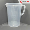 Ca nhựa PP có quai vạch nổi trắng ONELAB 100 250 500 1000 2000 3000 5000 ml, cốc đong thí nghiệm, chịu nhiệt, có VAT