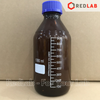 Chai Nâu nắp vặn xanh GENLAB 50 100 250 500 1000 ml - GL45, chai thuỷ tinh soda-lime, đựng mẫu thí nghiệm kị sáng, có VAT