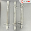 Ống sinh hàn thẳng, bóng, xoắn GENLAB 300mm, 2 cổ nhám 24/29 hoặc 29/32, dùng trong thí nghiệm chưng cất, ngưng tụ, có VAT