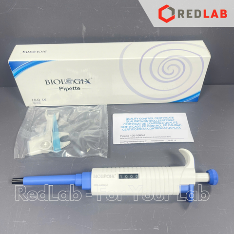 Micropipet đơn kênh BIOLOGIX 0.5-10 10-100  20-200 100-1000 ul 0.5-5 1-10 ml, hấp autoclave nguyên cây, có VAT