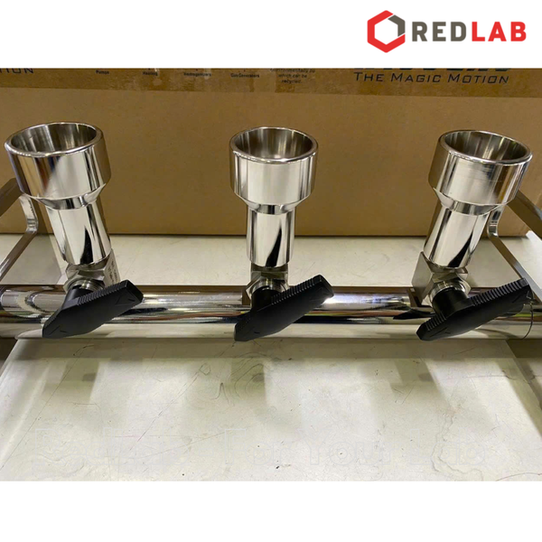 Bộ Manifold 3 nhánh thép không gỉ WIGGENS BioVac320 (167110-23) dùng lọc vi sinh thí nghiệm (chưa gồm phễu) có VAT