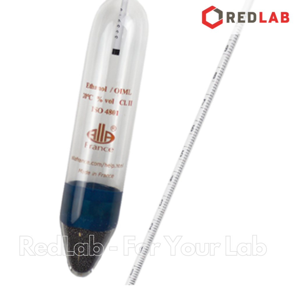 Cồn kế 40-50 : 0.1% Tp 20°C ALLA 0910FC040/20-QP, ISO 4801 alcoholometer, có VAT