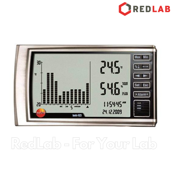 Máy đo nhiệt độ, độ ẩm TESTO 623 (0560 6230) nhiệt ẩm kế -10 đến +60 °C, 0 đến 100 %RH, chính hãng, có VAT