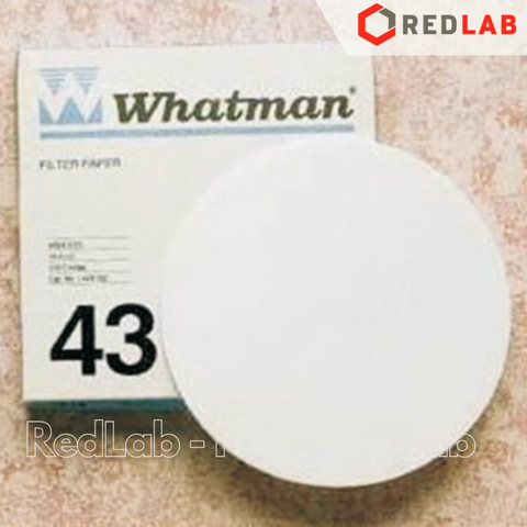 Giấy lọc định lượng số 43 WHATMAN nhanh 16um, Ø 90 110 125 150 185 mm (hộp 100 tờ) có VAT