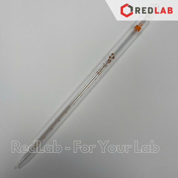 Pipet thẳng vạch nâu DURAN Class B 0.1 0.2 0.5 1 2 5 10 20 25 ml, ống hút thủy tinh kẻ vạch thí nghiệm, có VAT