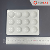 Đĩa nhựa 12 vị trí ONELAB 119x94x10mm, đĩa lõm 12 lỗ dùng trong thí nghiệm, có VAT