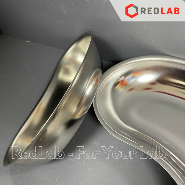 Khay đậu inox cạn / sâu 200 400 800 ml (nhỏ trung lớn) dùng đựng mẫu, dụng cụ trong lab thí nghiệm, có VAT