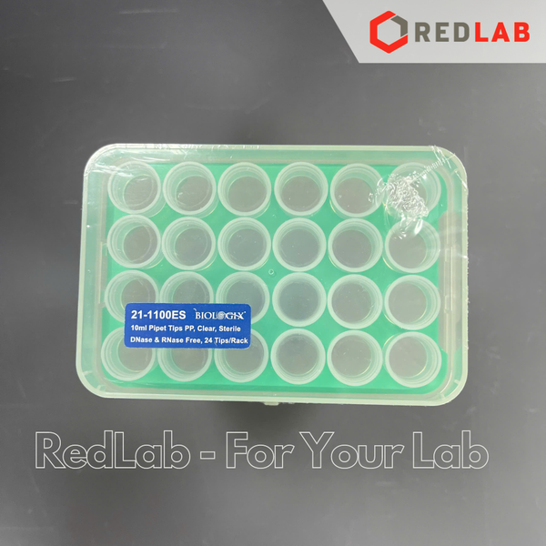 [Hộp 24 cái] Đầu tip trắng 10.000ul (10ml) BIOLOGIX 21-1100ES, dạng Eppendorf, nhựa PP, có thể hấp autoclave, có VAT