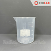 Ca nhựa PP không quai vạch nổi trắng ISOLAB 25 50 100 250 500 1000 2000 ml, cốc đong hóa chất chịu nhiệt, có VAT