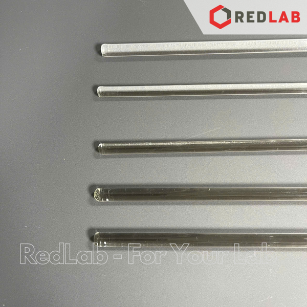 Đũa thuỷ tinh ONELAB Ø 7mm dài 20 25 30 35 40 cm, dùng khuấy mẫu thí nghiệm, mỹ phẩm, có VAT