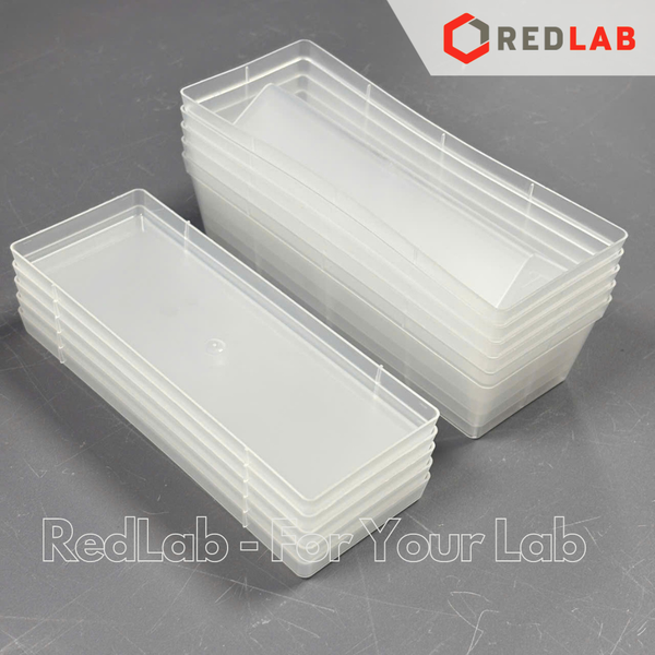 [25 cái] Đĩa V 60ml đựng mẫu cho Micropipet 8 và 12 kênh, có nắp đậy NEST 360002, nhựa PP, non-sterile, có VAT