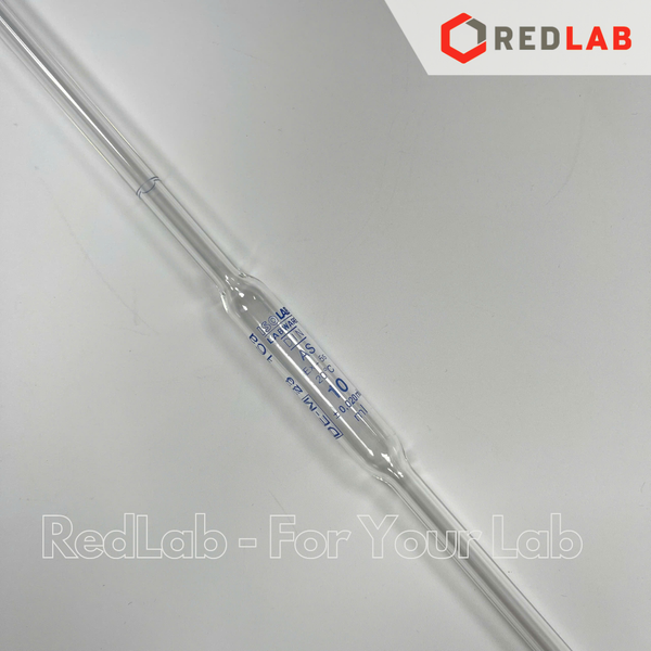 Pipet bầu 1 vạch ISOLAB Class AS 1 2 3 4 5 10 15 20 25 50 ml, ống hút thủy tinh thí nghiệm, có VAT