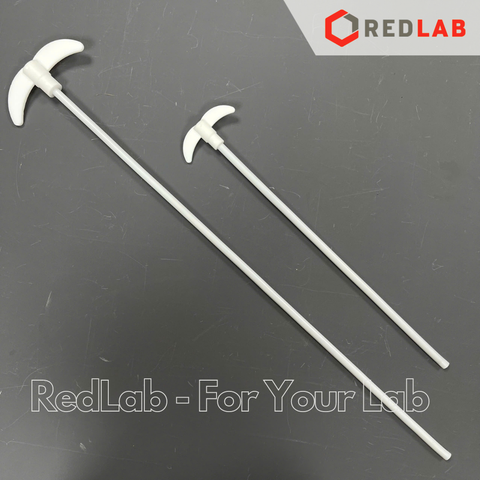Cánh khuấy Teflon ĐK 7mm dài 30cm 35cm 40cm 50cm DINLAB, đũa khuấy dung dịch, trộn mẫu thí nghiệm dùng cho máy khuấy cơ, có VAT