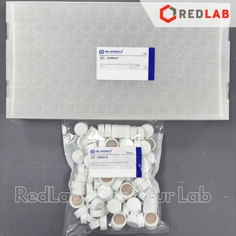 [Bộ 100 cái] ALWSCI Chai thủy tinh vial 20ML 27.5x57mm trắng / nâu + Nắp vặn kín nhựa PP 24-400 septa 1.5mm, có VAT
