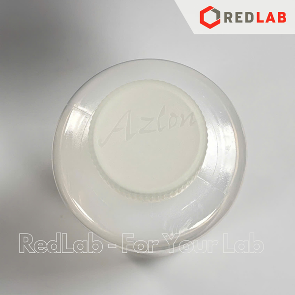 Chai nhựa PP miệng rộng AZLON Scilabware 250 500 1000 2000 ml, polypropylene wide neck round bottles, có VAT