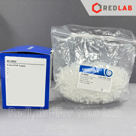 [1000 cái] Ống PCR tube 0.2ml BIOLOGIX 60-0082, nhựa PP, nắp liền, ly tâm 6000RCF, PCR single tube, có VAT