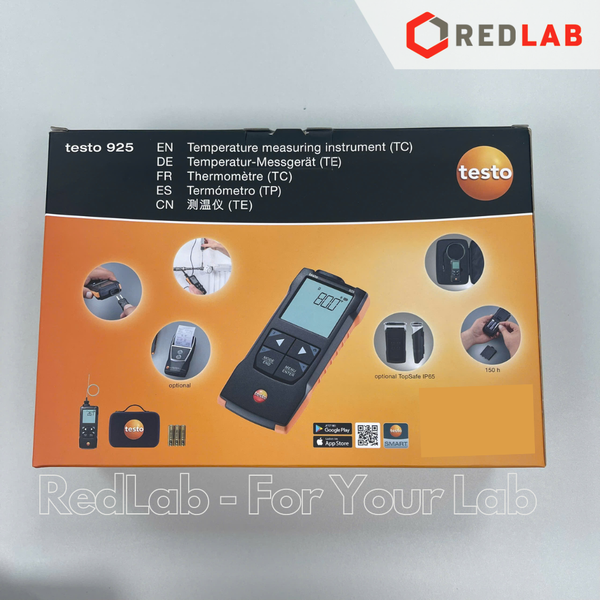 Máy đo nhiệt độ 1 kênh (TC loại K) kết nối App TESTO 925 (0563 0925) nhiệt kế -50 đến +1000 °C, chính hãng, có VAT
