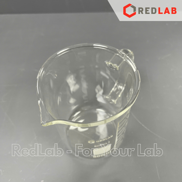 Cốc đốt thuỷ tinh có tay cầm GENLAB 250 500 1000 2000 ml, beaker thí nghiệm có quai chịu nhiệt, có VAT