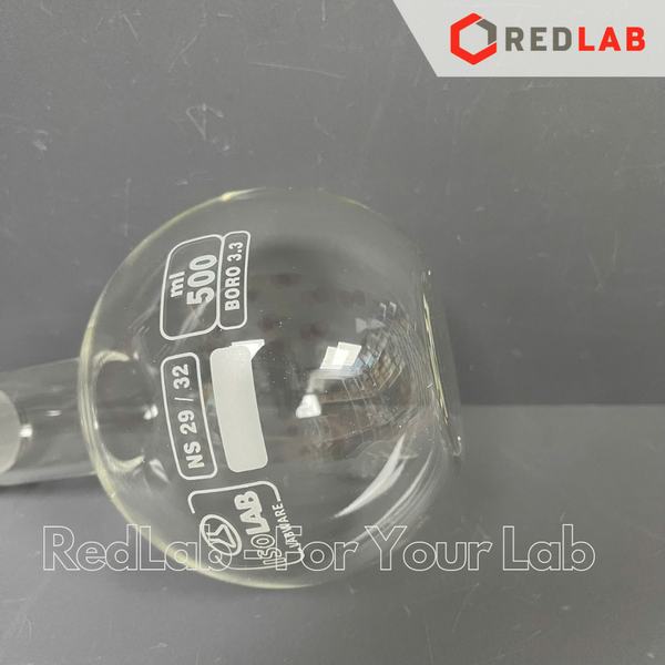 Bình cầu đáy bằng cổ nhám ISOLAB 50 100 250 500 1000 2000 ml - 19/26 24/29 29/32, có VAT