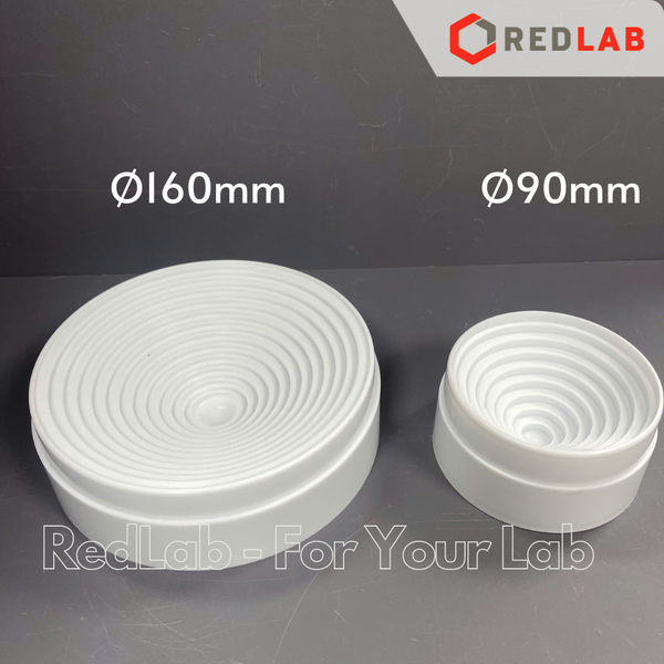 Đế bình cầu bằng nhựa ONELAB Ø 90 160 mm, giữ cố định bình cầu đáy tròn thí nghiệm, có VAT