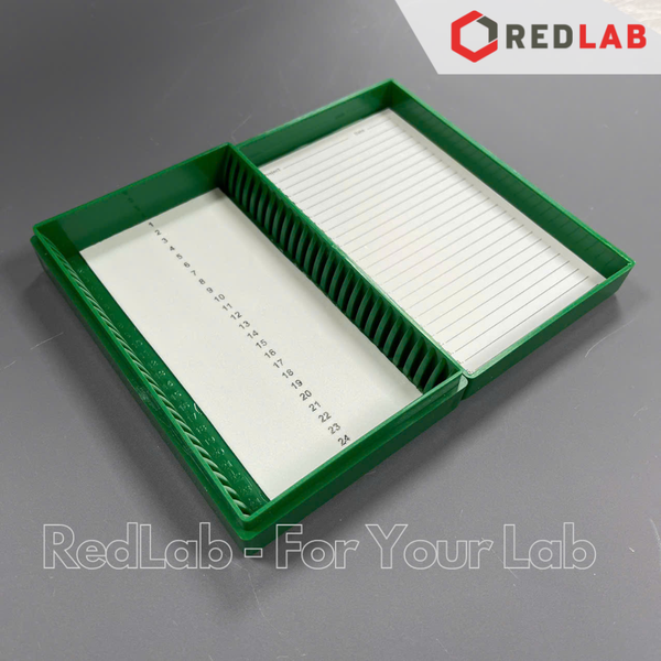 Hộp đựng lam kính hiển vi 25 vị trí BIOLOGIX 41-5025 cho lam 25×75mm, Slide Storage Boxes, nhựa ABS, có VAT