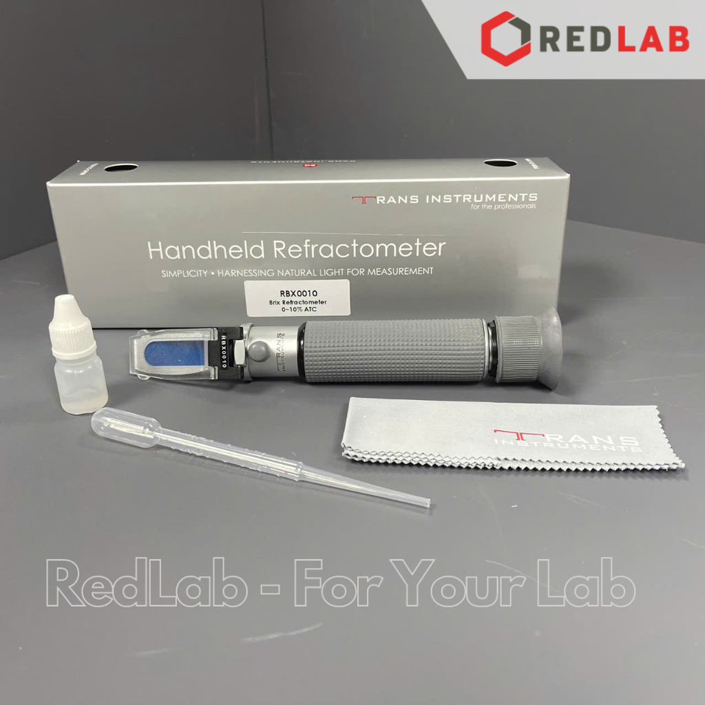 Khúc xạ kế đo độ ngọt 0-10% Brix TRANS Instruments – Singapore RBX0010 ATC, đo độ đường dung dịch, trái cây, có VAT